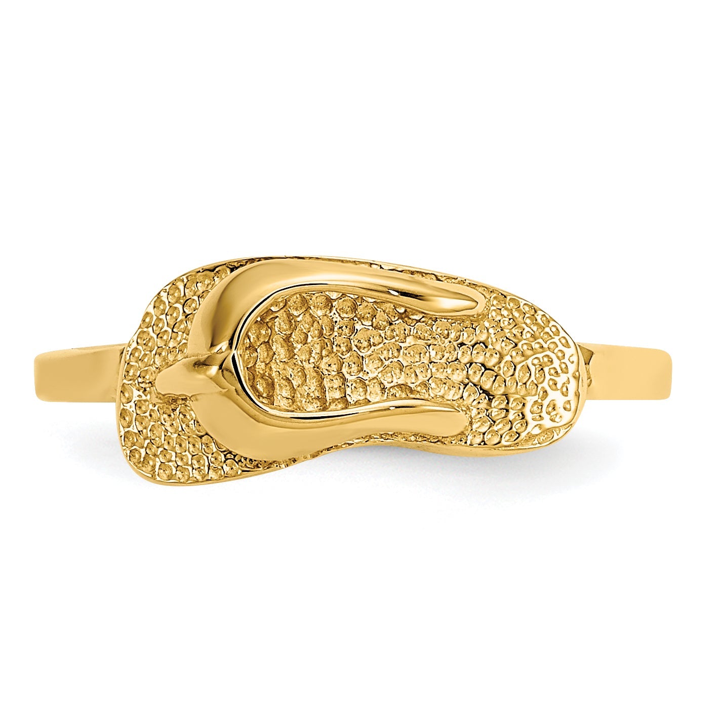 14K Yellow Gold Sandal Toe Ring