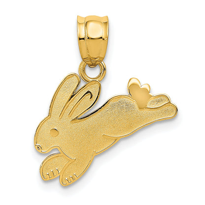 14K Yellow Gold Rabbit Charm