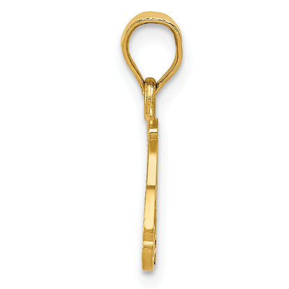 14K Yellow Gold Golf Cart Charm