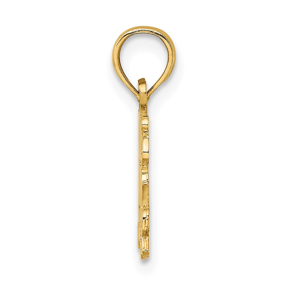 14K Yellow Gold Today Tomorrow And Forever Charm