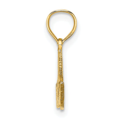 14K Yellow Gold Polished Happy Anniversary Charm