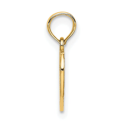 14K Yellow Gold Sweet 16 In Heart Charm
