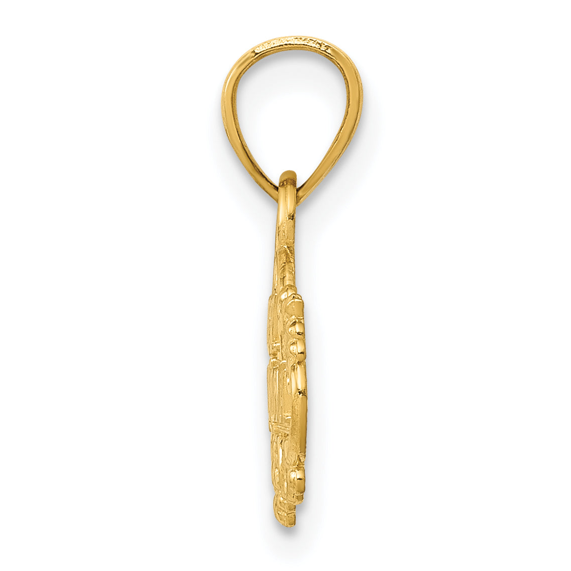 14K Yellow Gold Best Grandma Pendant