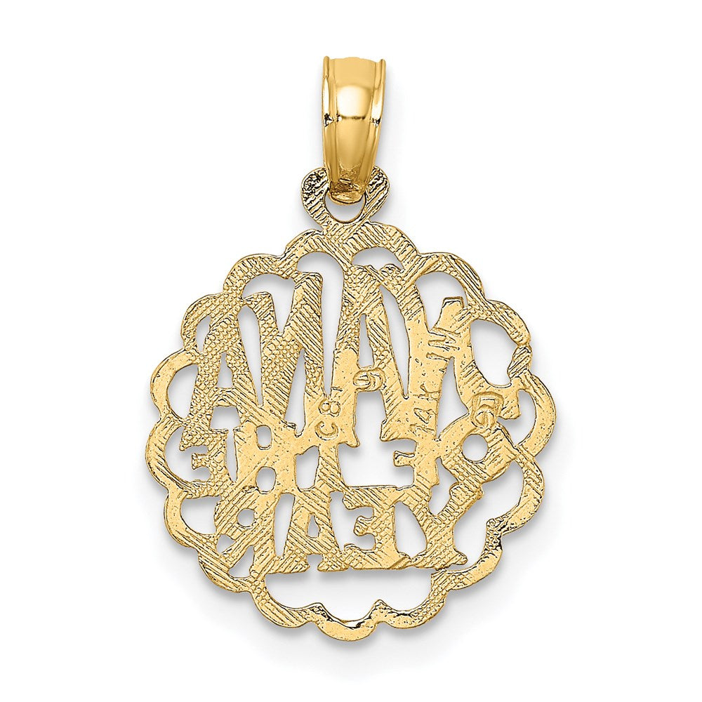 14K Yellow Gold Nana Of The Year Charm