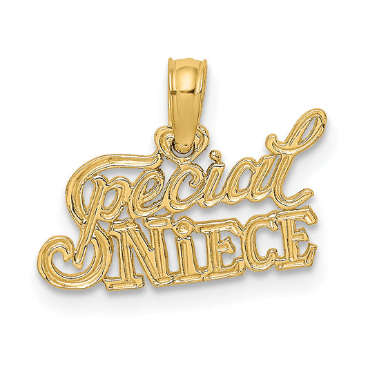 14K Yellow Gold Special Niece Charm