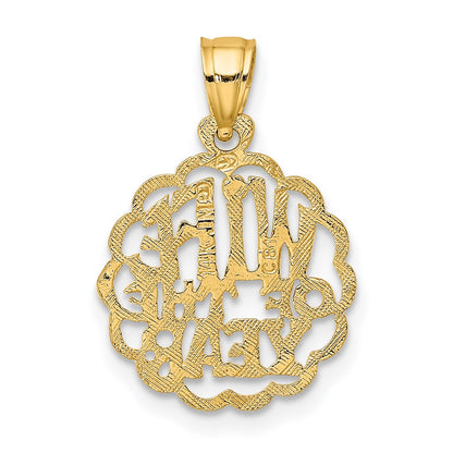 14K Yellow Gold Wife Of The Year Charm