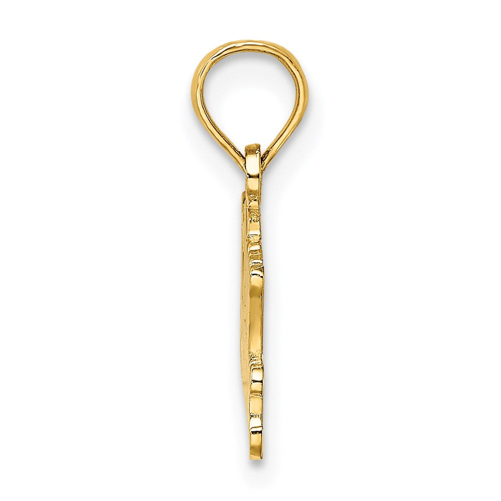 14K Yellow Gold I Heart My Paramedic Charm