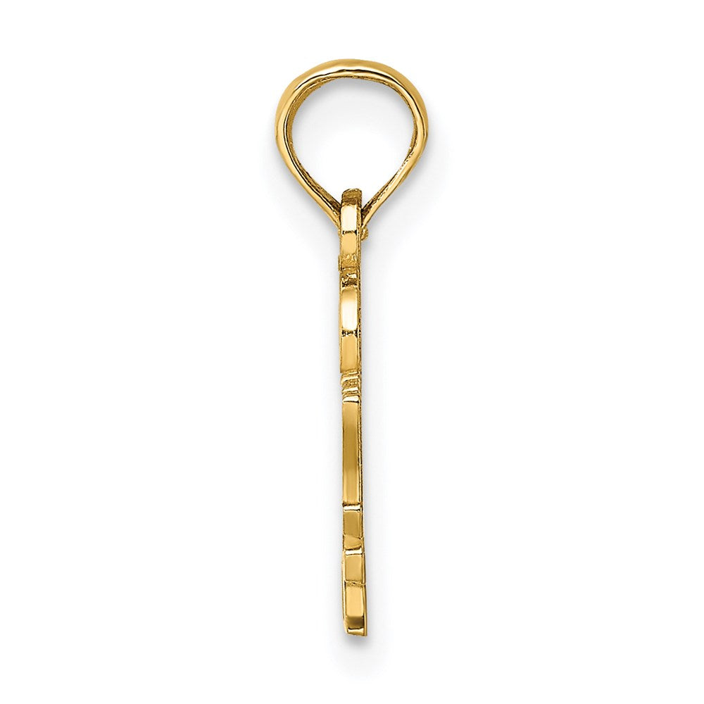 14K Yellow Gold I Heart My Deputy Charm