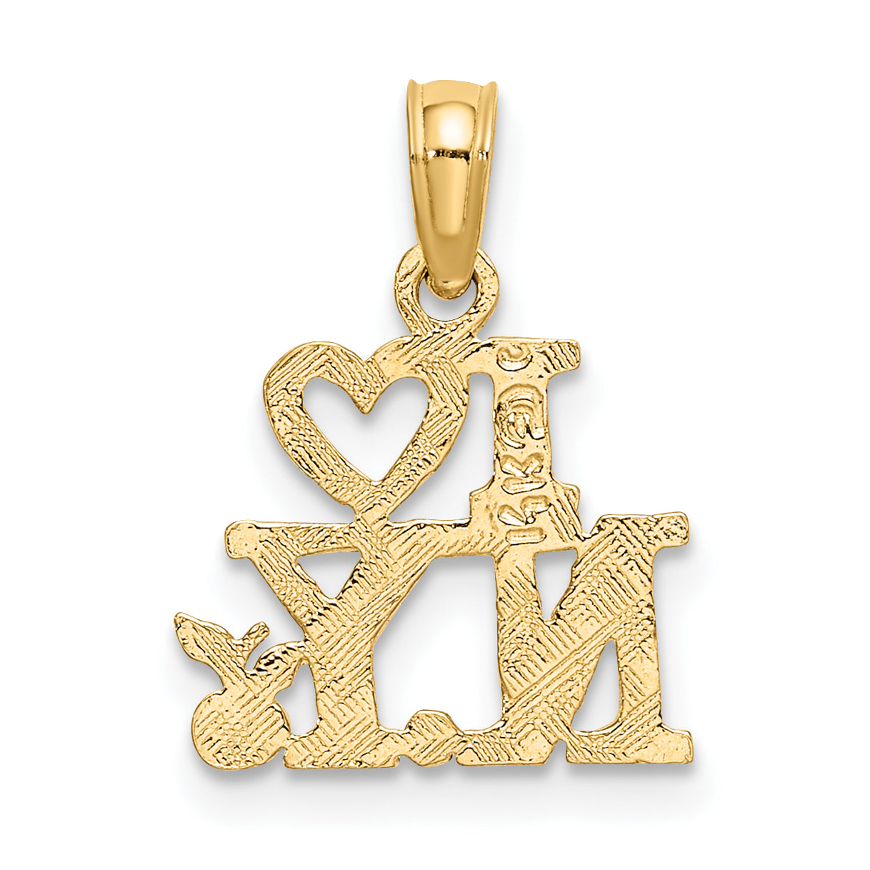 14K Yellow Gold I Heart Ny Charm
