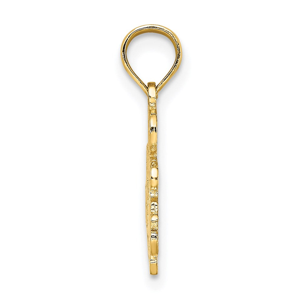 14K Yellow Gold I'D Rather Be Sailing Charm