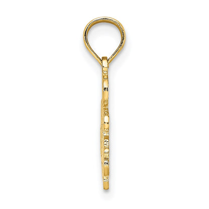 14K Yellow Gold I'D Rather Be Sailing Charm