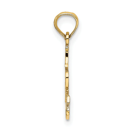 14K Yellow Gold I Do Nails Charm