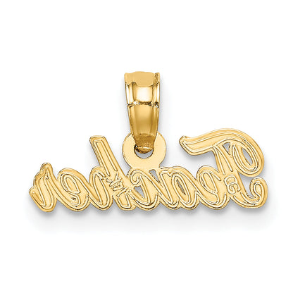 14K Yellow Gold Teacher Charm