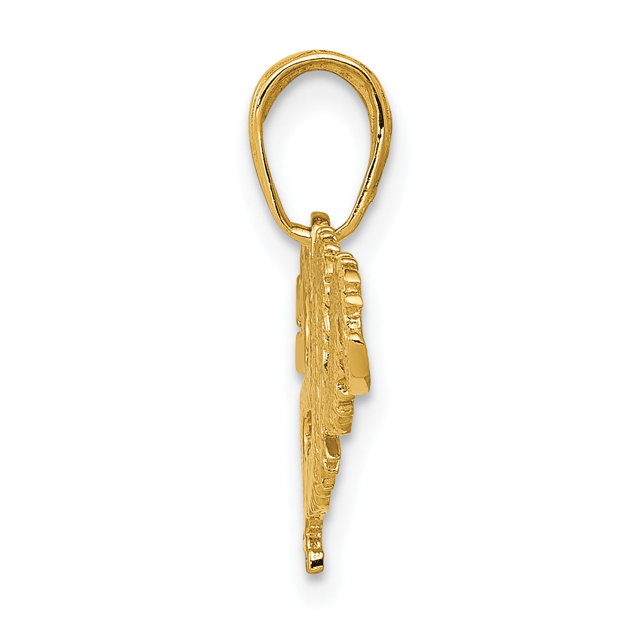 14K Yellow Gold Dragon Pendant