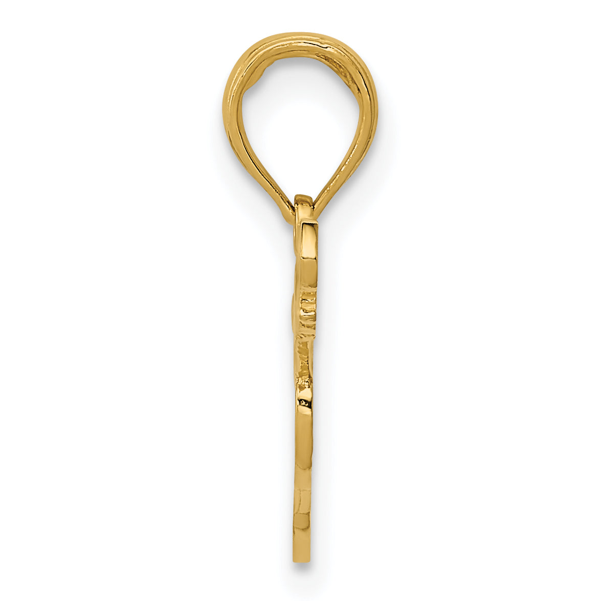14K Yellow Gold Guitar Pendant