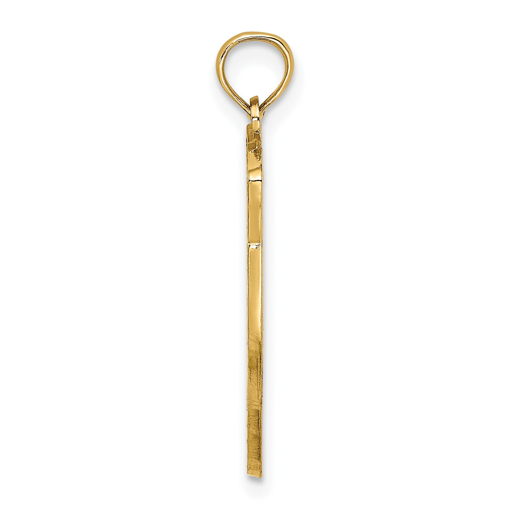 14K Yellow Gold Hilton Head Map Charm