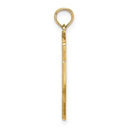 14K Yellow Gold Hilton Head Map Charm