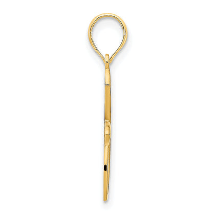 14K Yellow Gold Fancy Cross Pendant