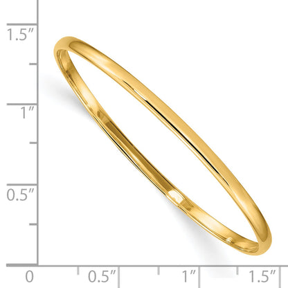 5.5 Inch 14K Slip-On Baby Bangle Bracelet