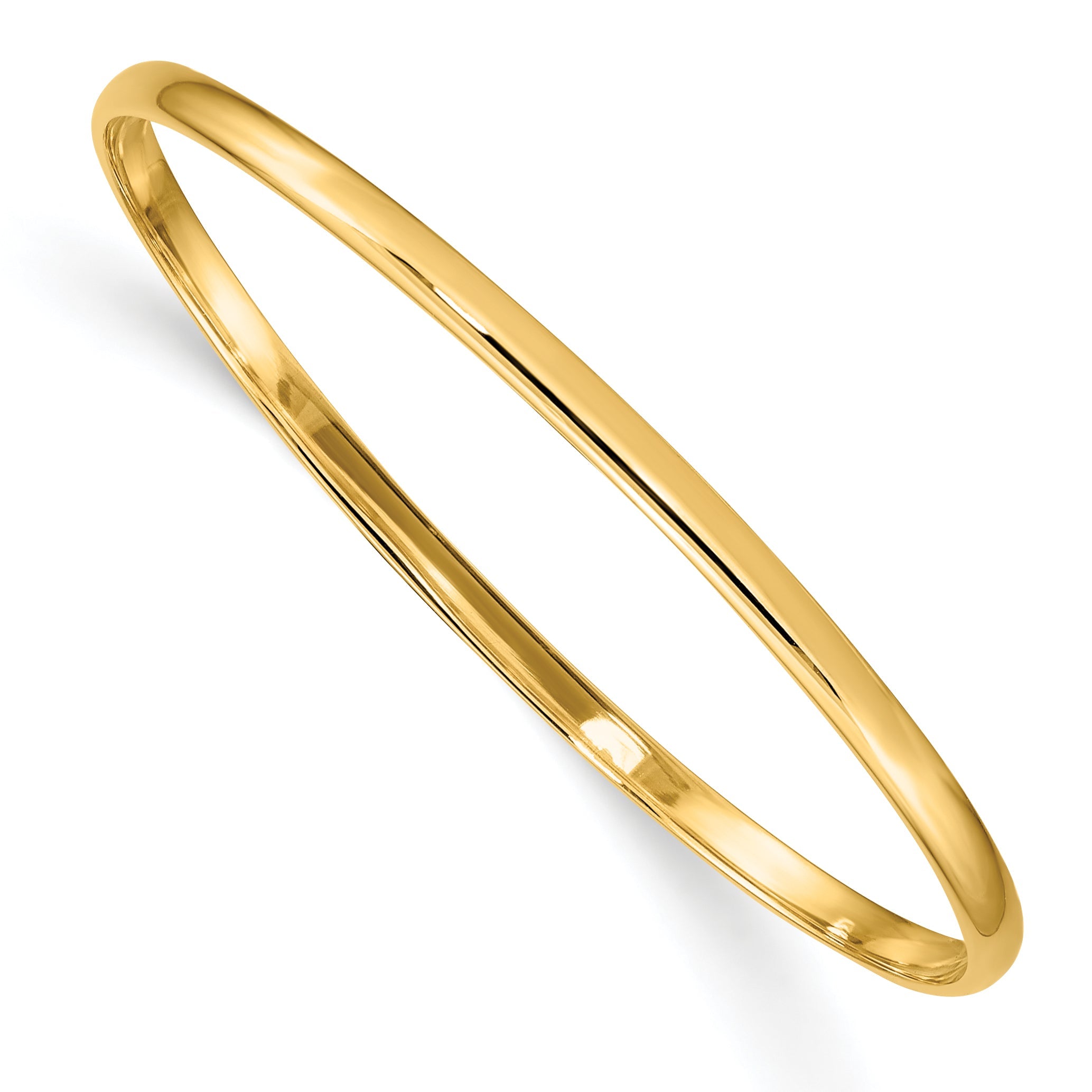 5.5 Inch 14K Slip-On Baby Bangle Bracelet