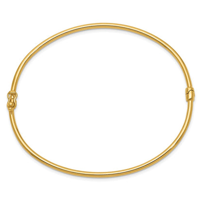 7 Inch 14K Hinged Bangle Bracelet