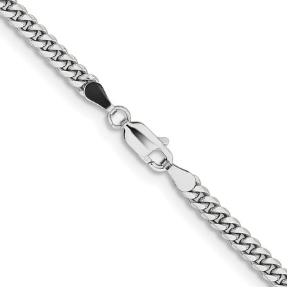 18 Inch 14K White Gold Wg 3.5mm Solid Miami Cuban Chain Necklace