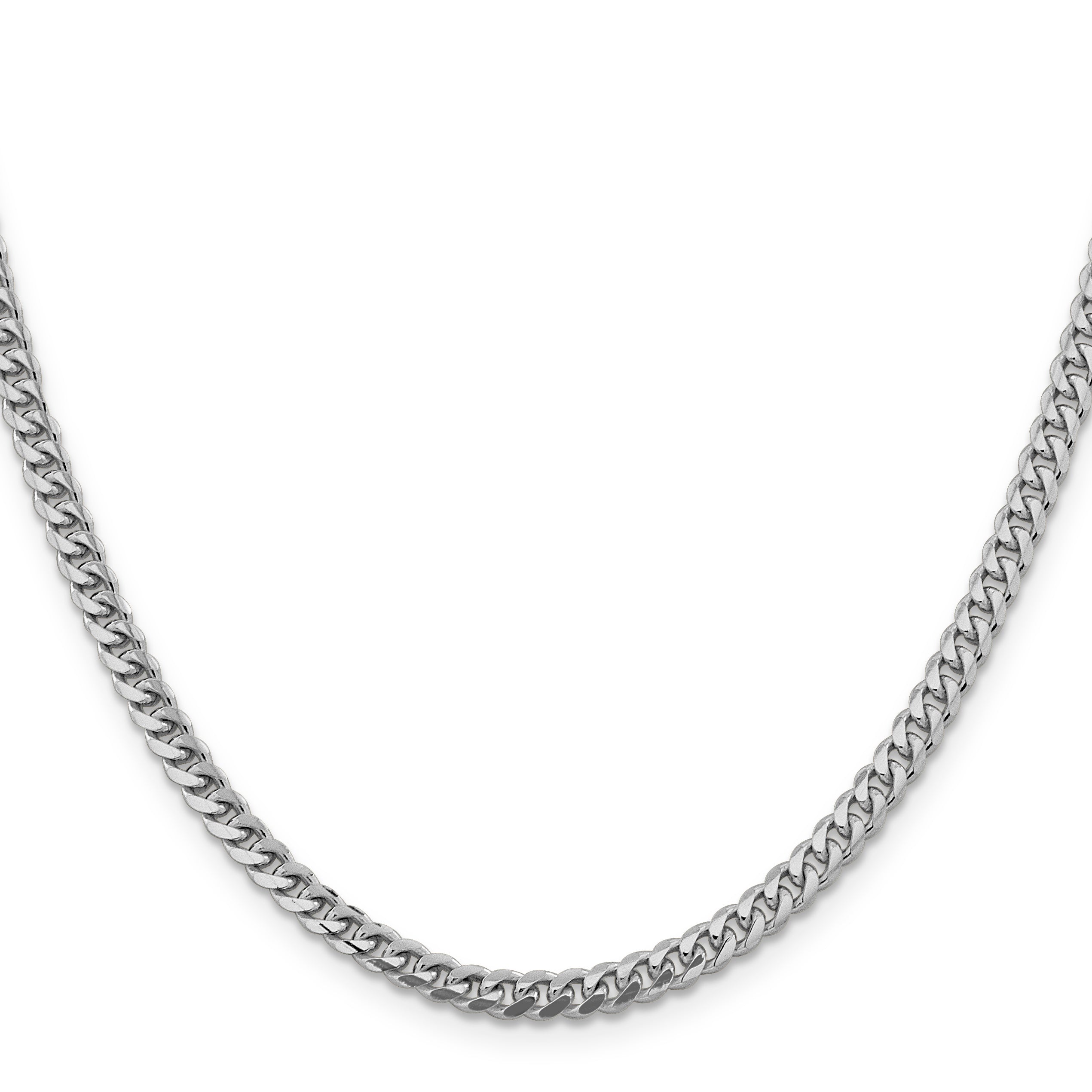 26 Inch 14K White Gold Wg 4.25mm Solid Miami Cuban Chain Necklace