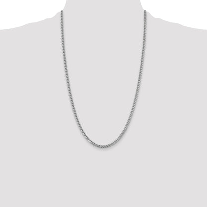 26 Inch 14K White Gold Wg 4.25mm Solid Miami Cuban Chain Necklace