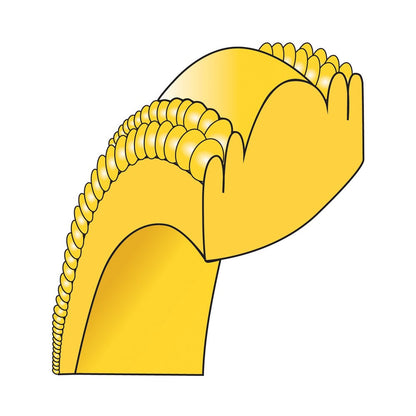 14k Yellow Gold 5mm Double Milgrain Comfort Fit Wedding Band Ring