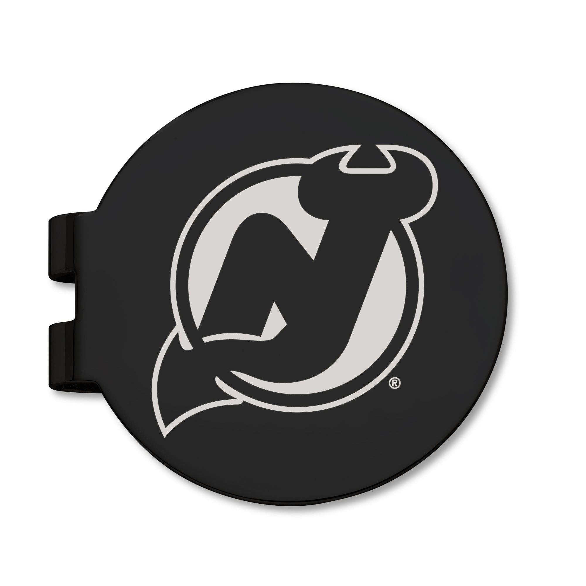 Stainless Steel New Jersey Devils Black Prevail Engraved Money Clip