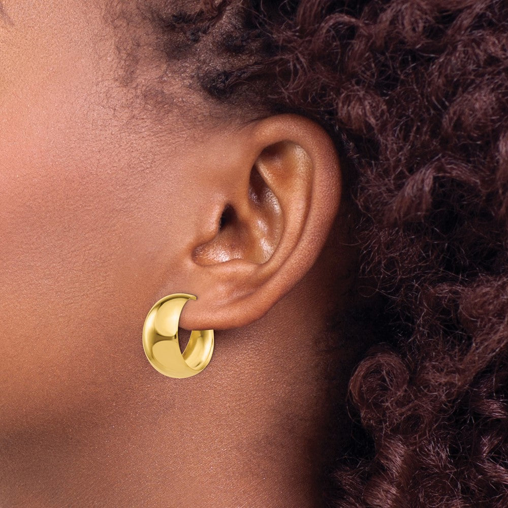 14K Yellow Gold Small Hoop Earrings