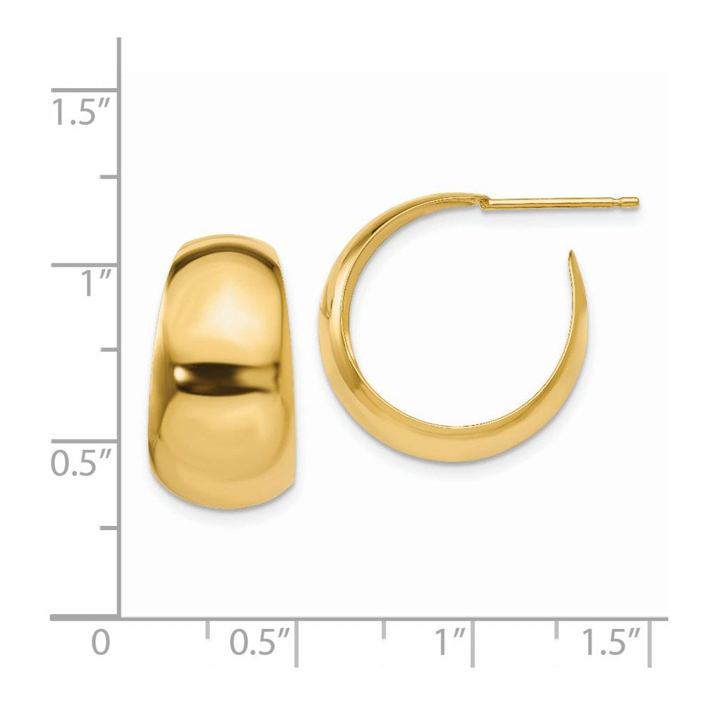 14K Yellow Gold Small Hoop Earrings