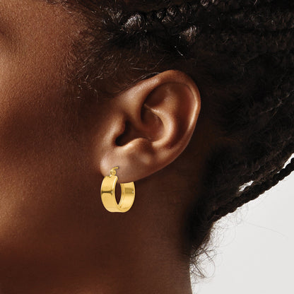 14K Yellow Gold Small Hoop Earrings