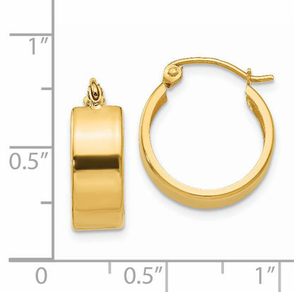 14K Yellow Gold Small Hoop Earrings