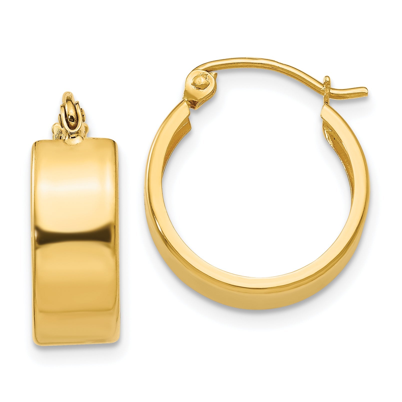 14K Yellow Gold Small Hoop Earrings