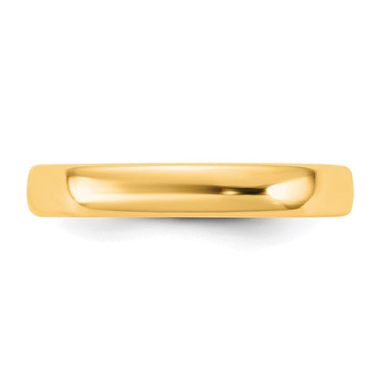 14K Yellow Gold 3.5mm European Comfort Fit Band