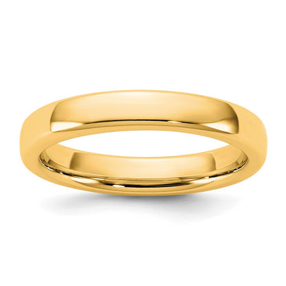 14K Yellow Gold 3.5mm European Comfort Fit Band