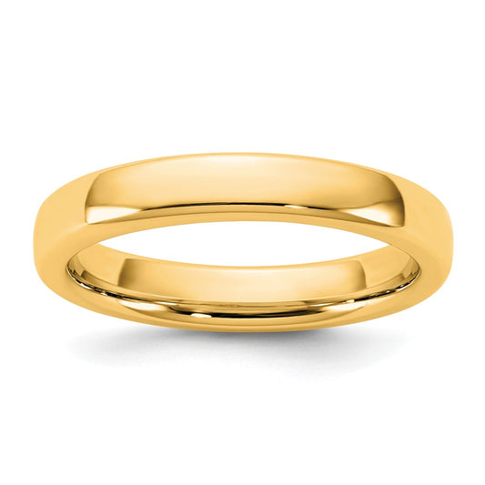 14K Yellow Gold 3.5mm European Comfort Fit Band