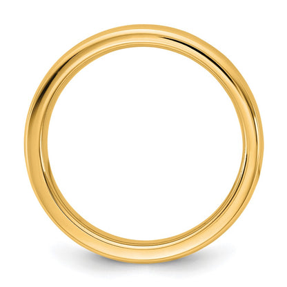 14K Yellow Gold 4mm European Comfort Fit Band