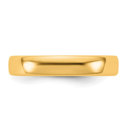 14K Yellow Gold 4mm European Comfort Fit Band