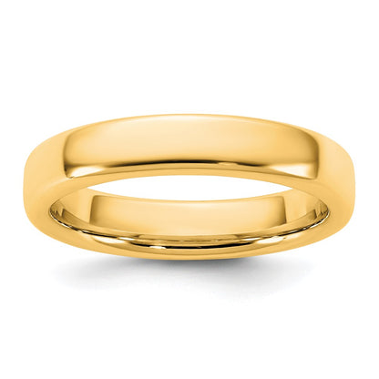 14K Yellow Gold 4mm European Comfort Fit Band