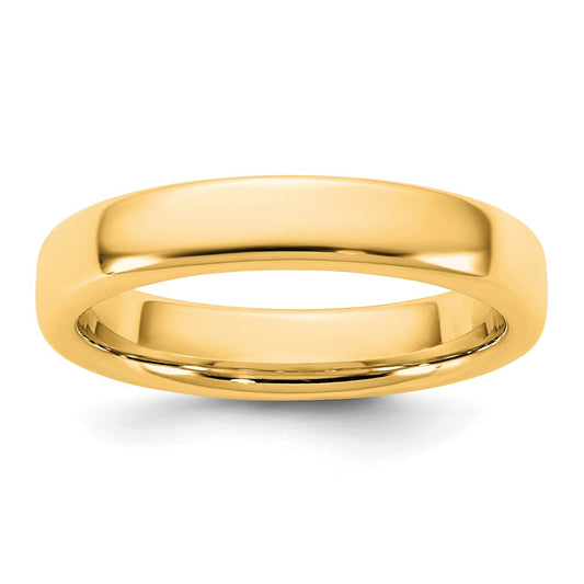 14K Yellow Gold 4mm European Comfort Fit Band
