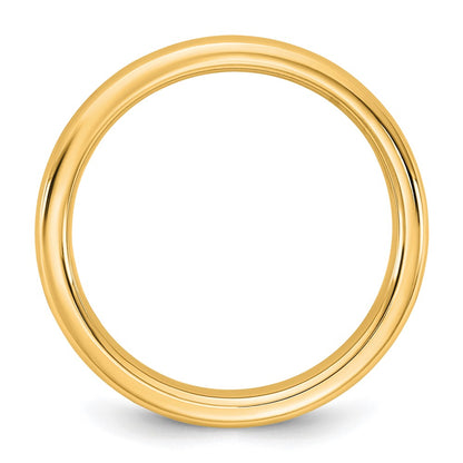 14K Yellow Gold 5mm European Comfort Fit Band