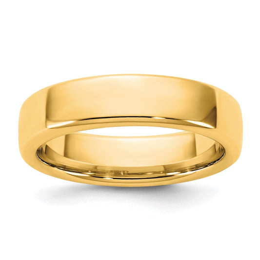 14K Yellow Gold 5mm European Comfort Fit Band