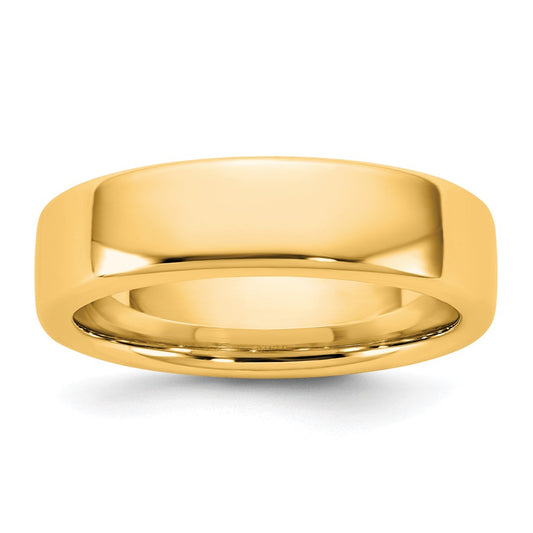 14K Yellow Gold 5.5mm European Comfort Fit Band