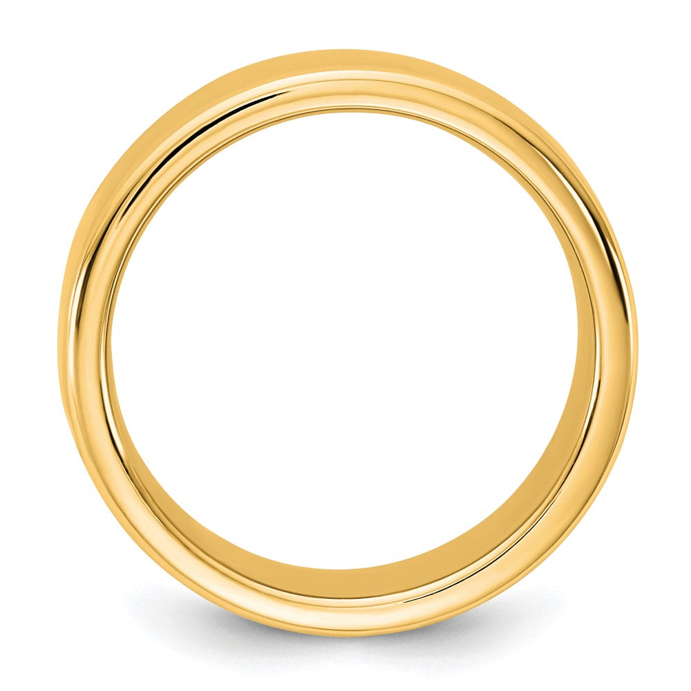 14K Yellow Gold 7mm European Comfort Fit Band