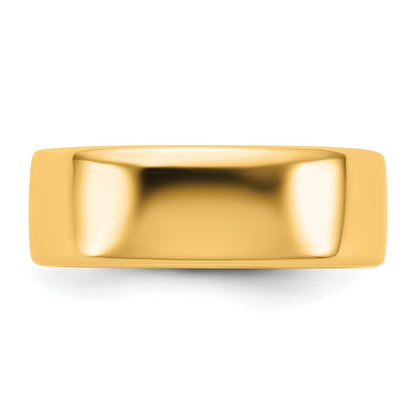 14K Yellow Gold 7mm European Comfort Fit Band