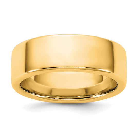 14K Yellow Gold 7mm European Comfort Fit Band