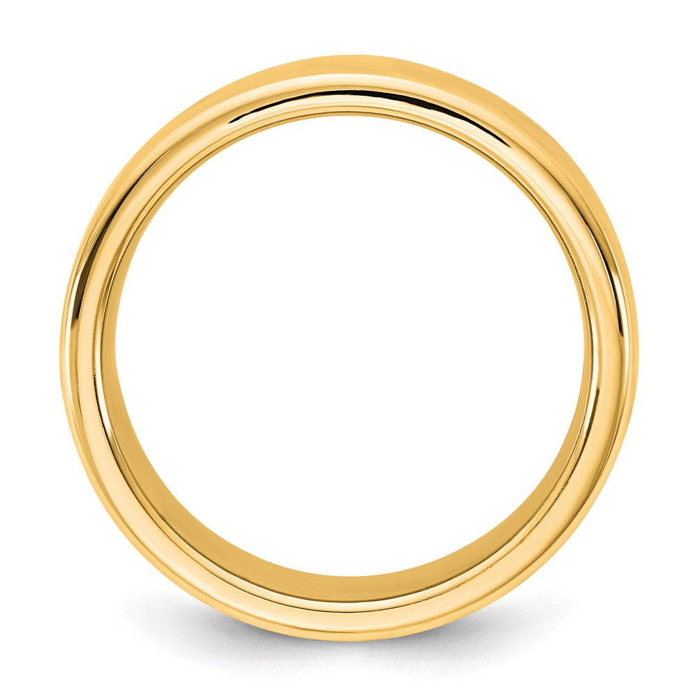 14K Yellow Gold 8mm European Comfort Fit Band