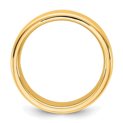 14K Yellow Gold 8mm European Comfort Fit Band